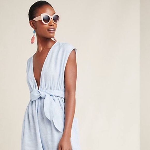 EUC MARA HOFFMAN Whitney coverup seaside blue - Picture 2 of 8